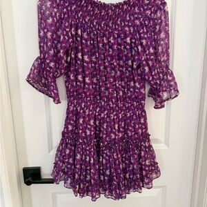 Misa Los Angeles Purple Marisol Mini Dress